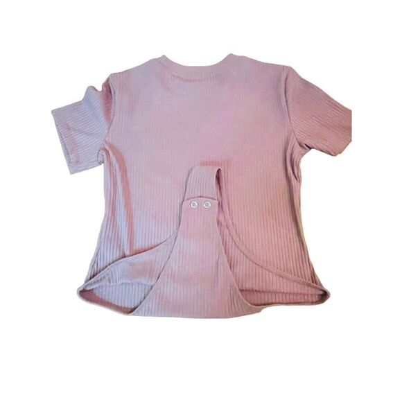 So Goods For Life Set Of Two Crewneck Shortsleeve Bodysuits Sage Green and Laven - Picture 10 of 12